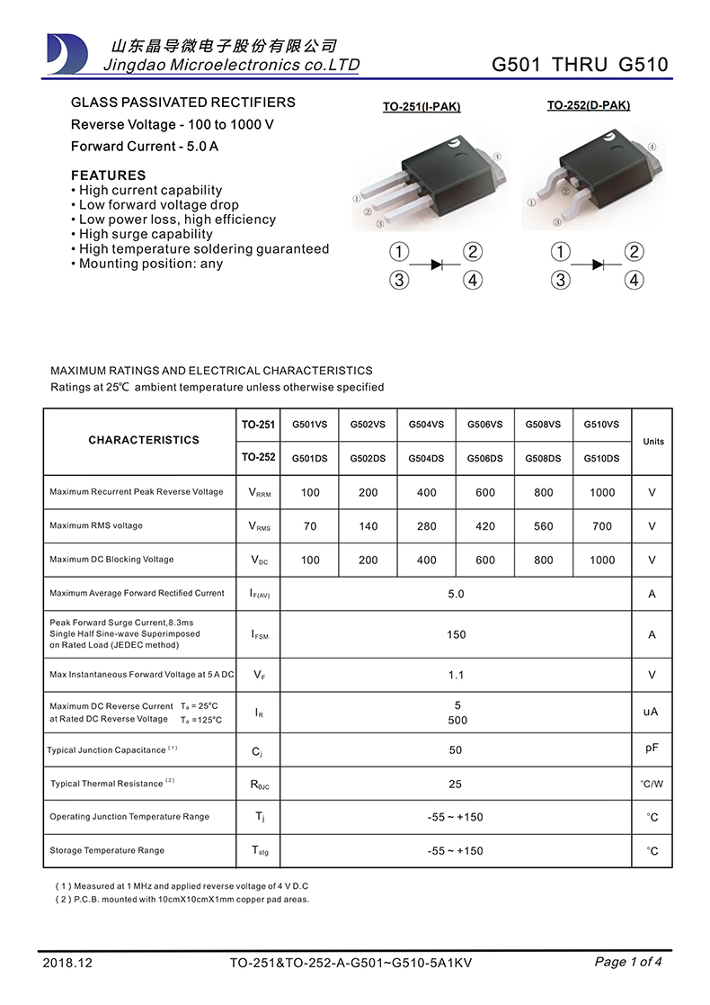G510DS/G508DS/G506DS,TO-252Ƭʽ5Aͨѹ ΢